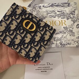 Dior Black and Cream Wallet